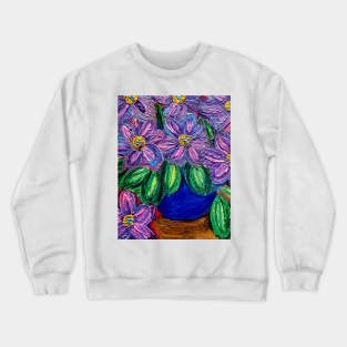 Beautiful metallic finish flowers Crewneck Sweatshirt